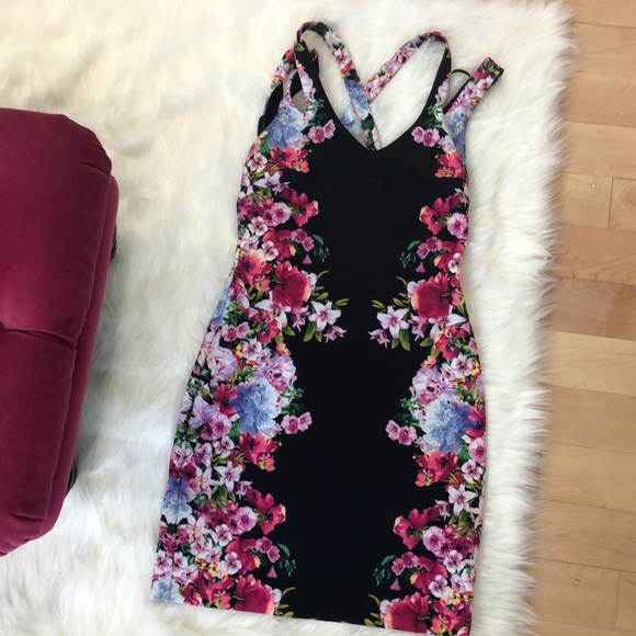 Guess floral sleeveless dress
